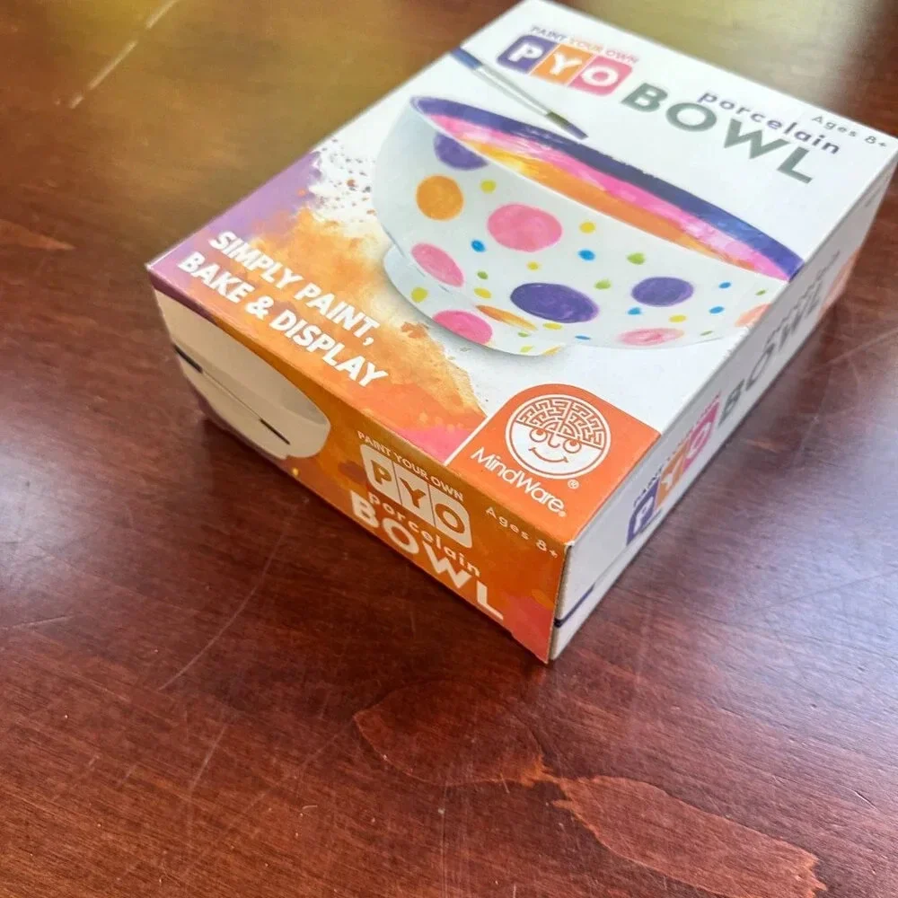 MINDWARE Paint Your Own Porcelain Bowl DIY Kit